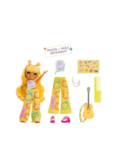 Rainbow High Jr High Rock Grubu Moda Bebek Serisi Skyler, Sunny, Bella Ve Amaya, Müzik Aksesuarlarıyla 37229762