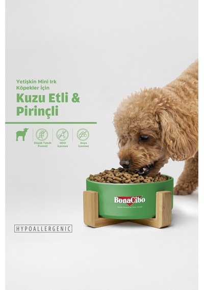 Bonacibo Mini Irk Yetişkin Kuzu Etli Ve Pirinçli Köpek Kuru Maması 4 Kg