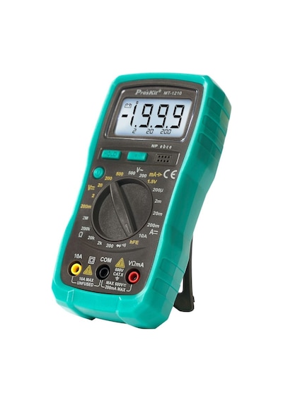 Ten, Proskit Mt-1210 Dijital Multimetre Kompakt Ölçü Aleti Ac/dc Volt, Akım Ve Direnç Ölçer