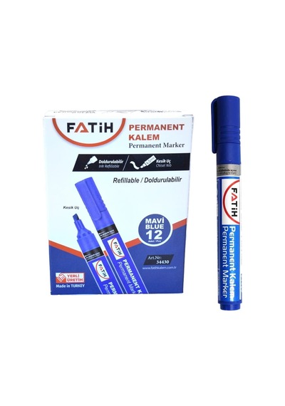 Fati H Doldurulabi Li R Mavi Renk Marker Koli Kalemi Kesi K Uç 4.5mm 24'li Paket