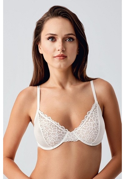 New Bra 34-8410 Telli Desteksiz Sütyen ekru