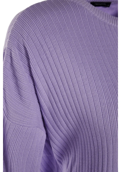 Ersefa Tarz Kadın Modern Moda Normal Bel Boru Paça Bisiklet Yaka Basic B Lila Ersefa Tarz Kadın Modern Moda Normal Bel Boru Paça Bisiklet Yaka Basic B Lila