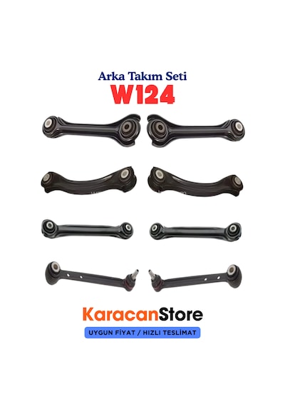 Mercedes E Serisi W124 Kasa Arka Salıncak Denge Kolu Alt Takım Seti Mercedes