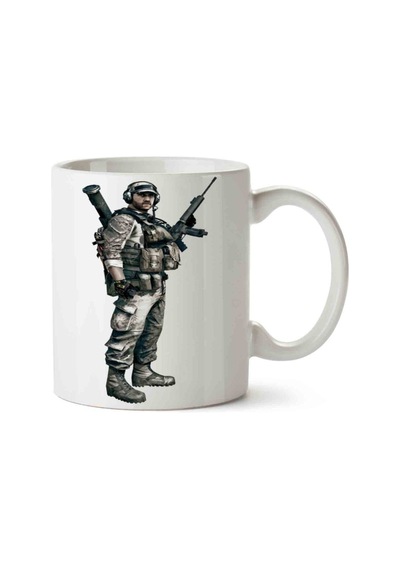 Call Of Duty 222 Porselen Kupa Bardak Beyaz