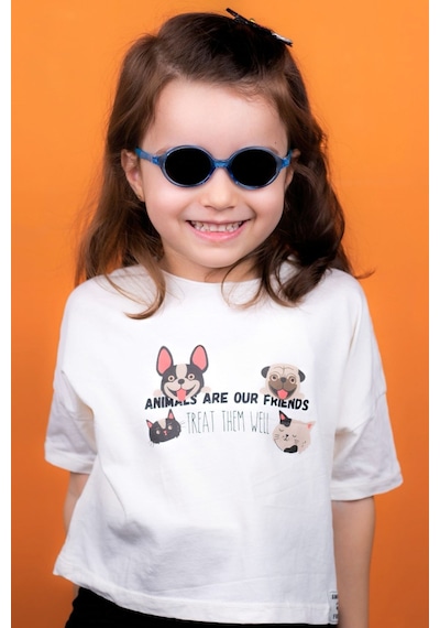 Yeni-unisex 0-18 Ay Polarize Ve Uv Korumalı Mavi Çocuk Güneş Gözlüğü Mavi
