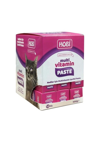 Multivitamin Paste Kediler İçin Multivitamin İçerikli Pasta 100gr X 12 Adet