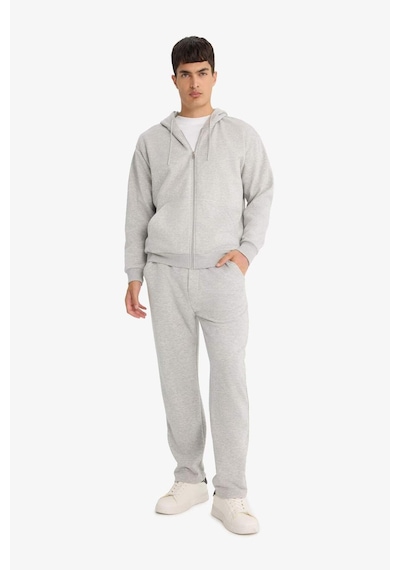 Defacto Regular Fit Basic Düz Beli Bağcıklı Düz Paça Cepli Eşofman Altı	 D6762AX25AU Gri