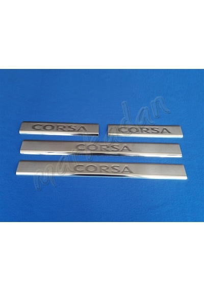 Opel Corsa C Krom Kapı Eşiği 2000-2006 4 Parça Paslanmaz Çelik