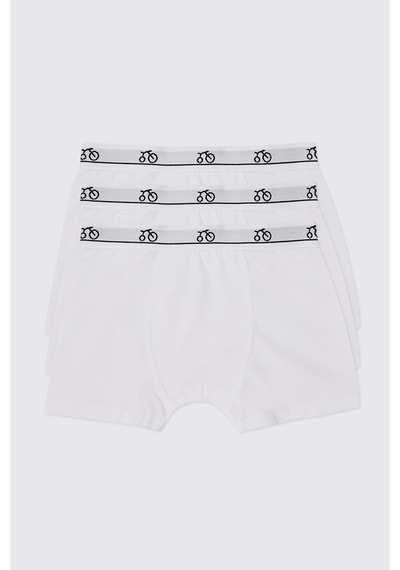 Panço Erkek Çocuk 3'lü Beyaz Boxer Seti 2602bk14001