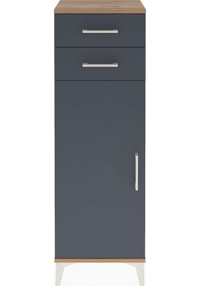 Arges Dolap 2 Raflı 2 Çekmeceli Tek Kapaklı 44x30x134 Çam-ant... Çam