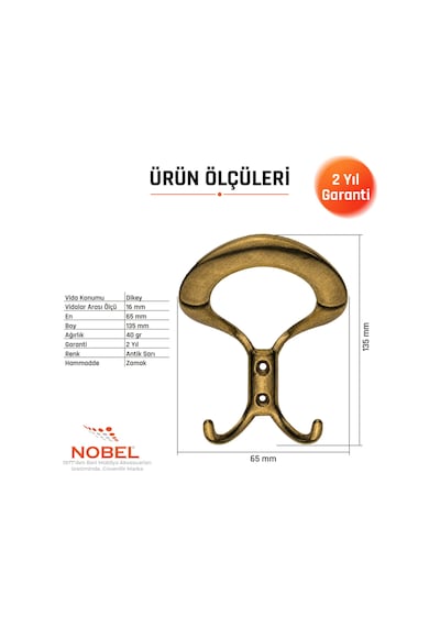 Üçgen Portmanto Askısı, Metal Vestiyer Askısı, Anti K Sari, Duvar Ve Dolap Askılığı 5'li Set Vidalı