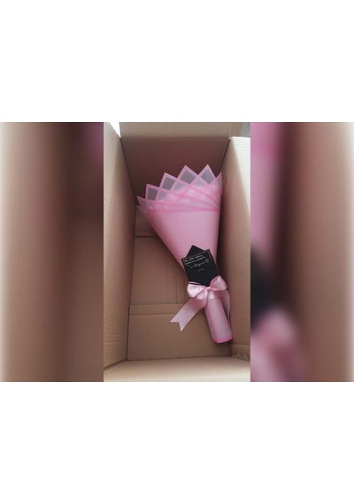 20 Li Ledli Solmayan Gül Buketi Pembe Beyaz Karışık Gül Pembeözel