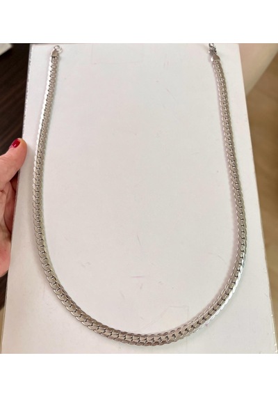 Gns Aksesuar Balık Sırtı Çelik Erkek Yada Kadın Unisex Zincir Trend Kolye