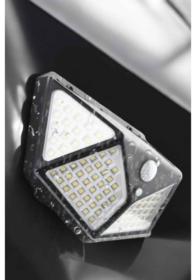 Güneş Enerjili Bahçe Aydınlatma Lambası Solar 100 Led Lamba Taba