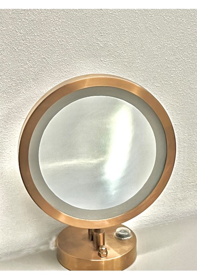 Led Makyaj Aynası 3x Büyüteçli Pvd Kaplama Rose Gold Ayna
