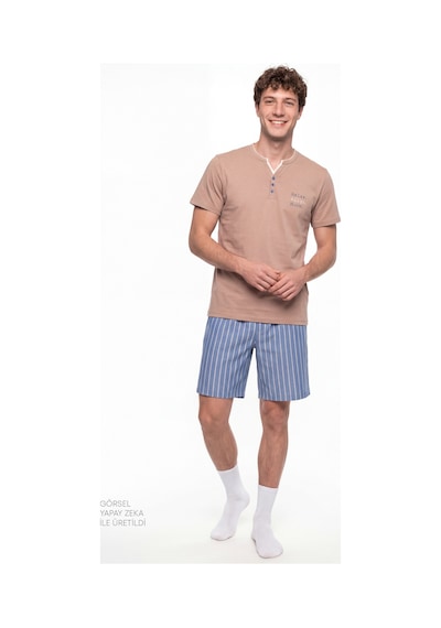 Penti Erkek Renkli Desert Sand Pijama Takımı