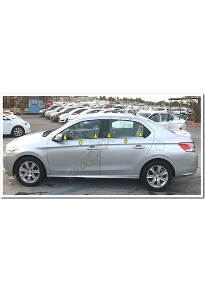 Markadan Citroen C-Elysee Krom Cam Çıtası 2012 Sonrası 4 Parça   Pa