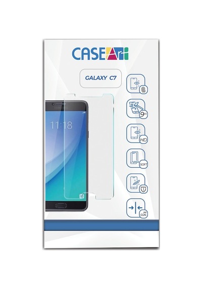 Samsung Uyumlu Galaxy C7 Temperli Ekran Koruyucu Kırılmaz Cam Sadece Ekran Koruyucu Cam Istiyorum