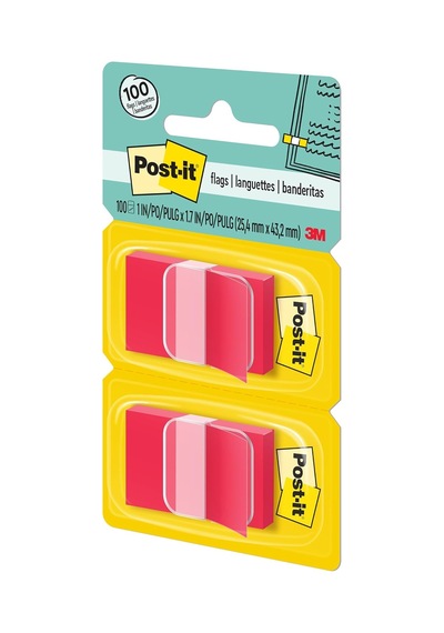 Bayraklar Standart Sayfa Bayrakları Dağıtıcı, Kırmızı, 50 Bayrak/dispenser, 2 Dispenser/paket Diğer
