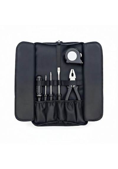 Portatif Tamir Alet Takım & Avadanlık Çantası 11 Cepli Pratik Tool Bag Organizer Siyah