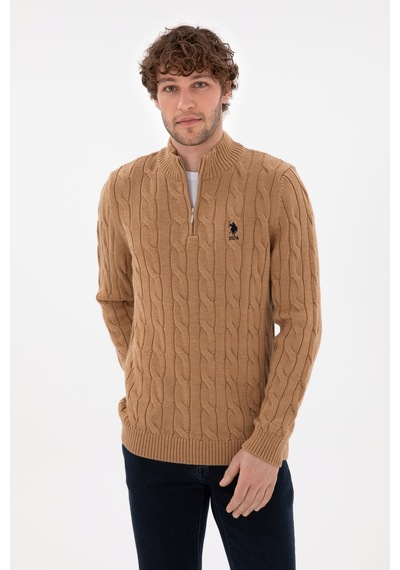U.s. Polo Assn. Erkek Camel Melanj Kazak /triko 50297020-vr122 Camel Melanj U.s. Polo Assn. Erkek Camel Melanj Kazak /triko 50297020-vr122 Camel Melanj