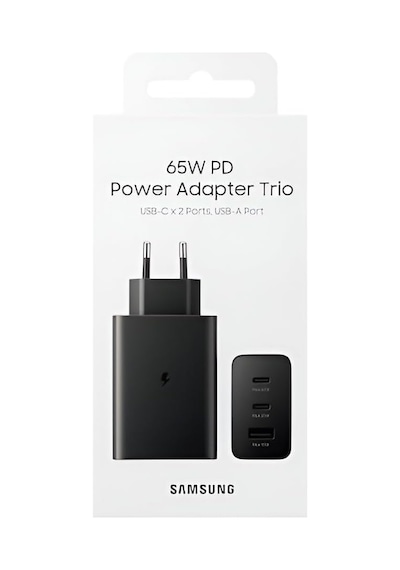 Samsung Uyumlu Trio 65 Watt Hızlı Şarj Adaptörü, 3 Çıkışlı, 1xtype-c 65w