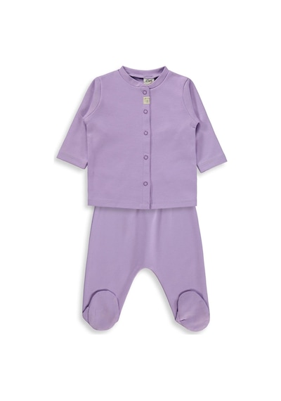 Civil Baby Düz 1-6 Ay Pijama Takımı - Lila