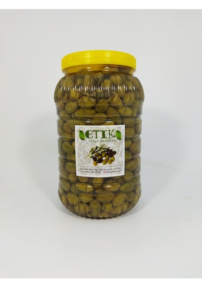 Etik Yerli Ürünler Çekiçke Eğri Çekirdek Cinsi Küçük Boy Kırma Tatlanmış Zeytin 3 KG