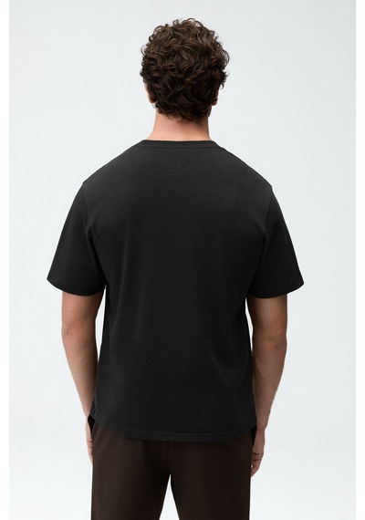 Grimelange Pasco Erkek Cepli Kısa Kollu Siyah T-shirt