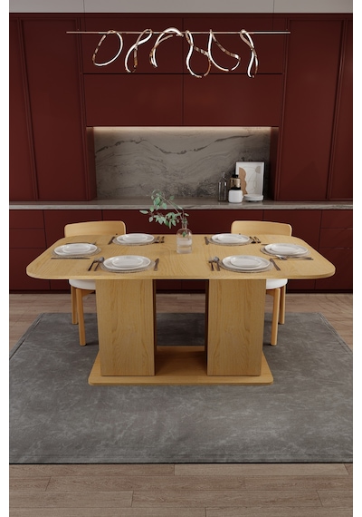 Modern Dolaplı 6 Kişilik Mutfak Yemek Masası %100 Mdf Mutfak Yemek Odası Masası Ym06 Karına Modern Dolaplı 6 Kişilik Mutfak Yemek Masası %100 Mdf Mutfak Yemek Odası Masası Ym06 Karına