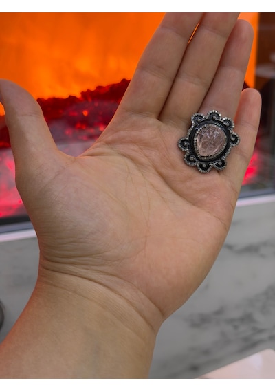 Pembe Turmalin Elmas Yüzük 363