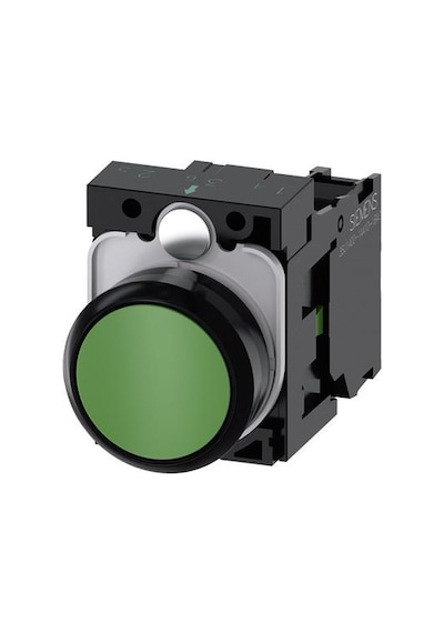 Siemens 1no Kontaklı Yeşil Buton 22 Mm 3su1100-0ab40-1ba0
