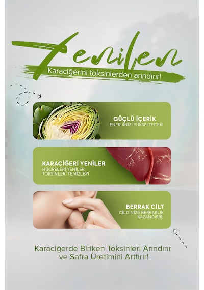 Lifecell Liver  Glutatyon Devedikeni Ve Enginar Takviye Edici Gıda 60 Tablet