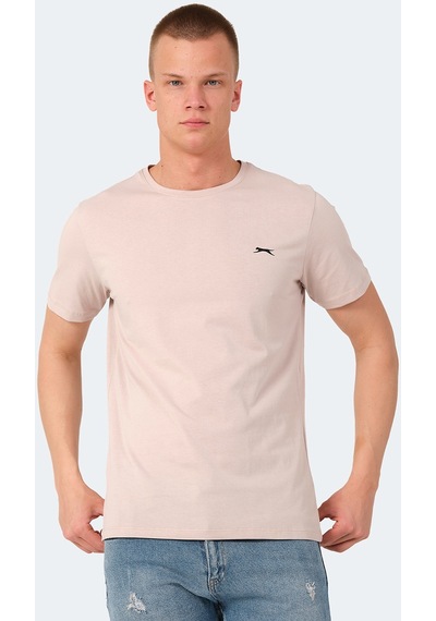 Slazenger VEDA Erkek Baskılı Taş Gri Tişört