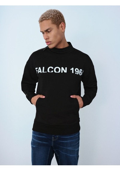 LOFT Oversize Fit Erkek Sweatshirt Lf2036812 Q1.v1 Siyah