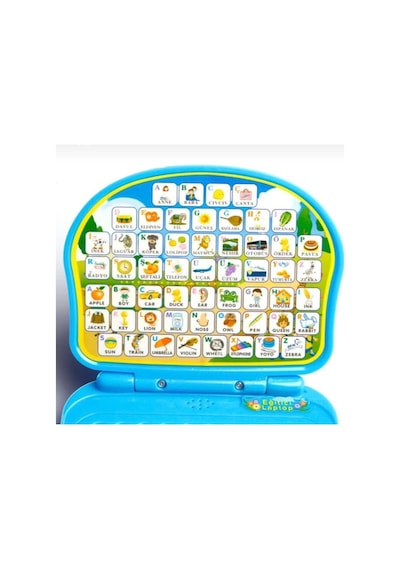 Melek Laptopum Sesli Müzikli Türkçe - İngilizce İnteraktif Alfabeyi Sayıları Öğreten Oyuncak Laptop 61275009