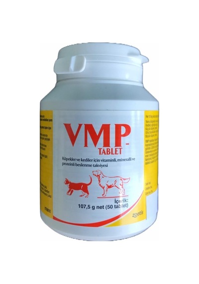 Vmp Tablet Kedi Ve Köpekler Için Vitaminli, Mineralli, Proteinli Besin Takviyesi