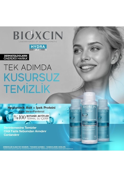 Bioxcin Hydra Micellar Kusursuz Makyaj Temizleme Suyu / 500 Ml 1 Alana 1 Hediye / Vegan Misel Su / Tüm Cilt Tipleri İ