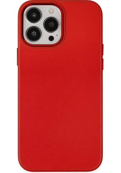 Newface - 388 - Apple iPhone Uyumlu 13 Pro Kılıf Asya Deri Silikon - Aconcept - - Kırmızı