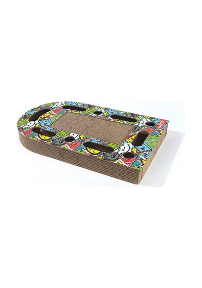 M-pets Urban Style Freestyle Kedi Karton Tırmalama Tahtası Renkli 50x30 Cm 244-54018.01