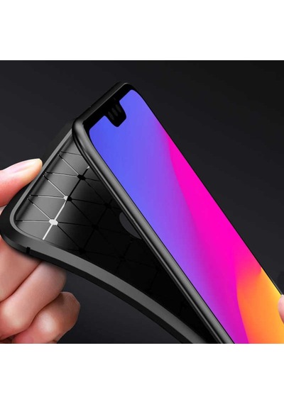 Huawei Honor 8X Kilif Karbon Silikon Case 389460282