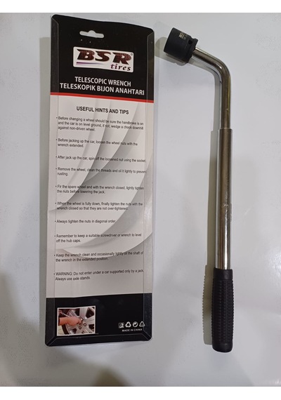 Bsr Teleskopik Bijon Anahtarı 22 MM Lokmalı, Boy 45 CM