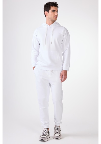 Dufy Beyaz Erkek Sweatshırt - Regular Fit Beyaz