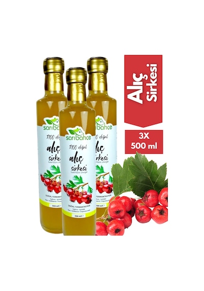 Alıç Sirkesi 500 Ml 3'lü Paket - Organik Doğal Fermente