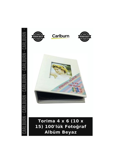 Premium Torima 4 X 6 10 X 15 100'lük Fotoğraf Albüm Beyaz Hatıra Resim Ofis