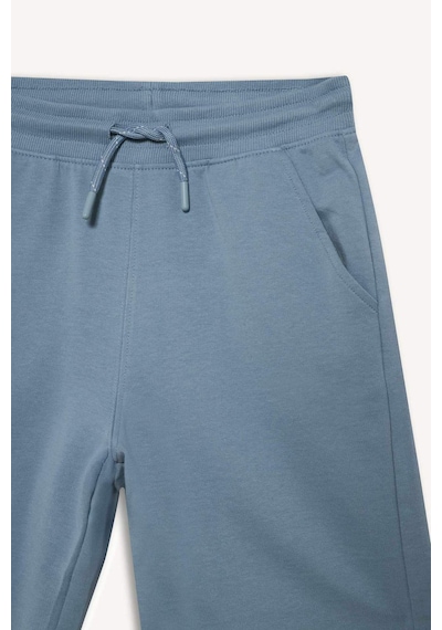 Defacto Regular Fıt Sweatshirt Kumaşı Şort Erkek Çocuk B5867a826smbe606 Mavi-be606