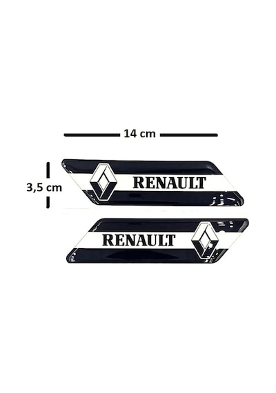 Damla Sticker Renault Dizayn Tasarım Çamurluk Logosu - Çamurluk Logosu Renault