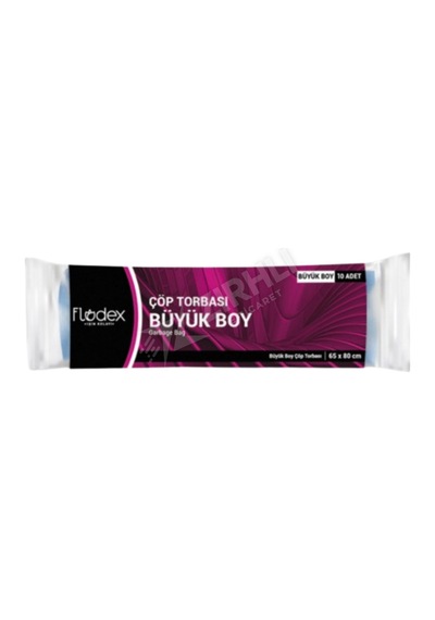2 Adet Flodex Extra Güçlü Çöp Torbası Büyük Boy Mavi