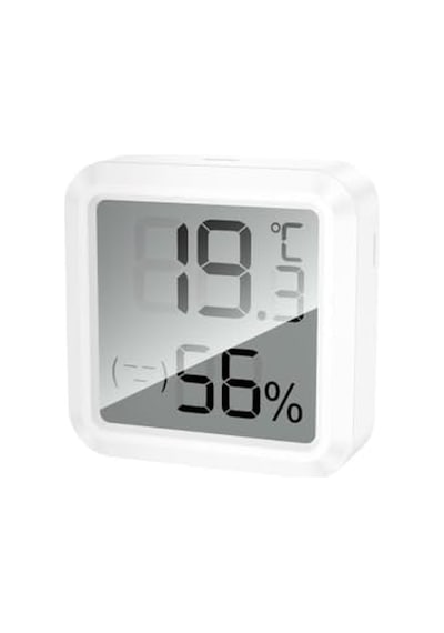 Infomax Dijital Sıcaklık Ve Nem Ölçer Lcd Ekranlı Termometre Higrometre İç Ortam Isı Ve Nem Göstergesi Masaüstü Duvar Tipi Beyaz