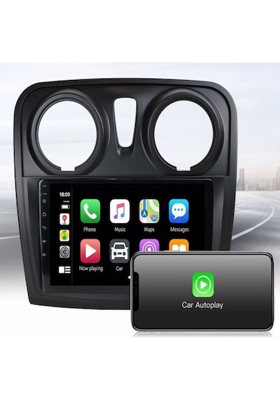 Dacıa Sandero | 2013-2017 | 2+32gb | Androıd Multimedya Car Play Ve Androıd Auto Özellikli